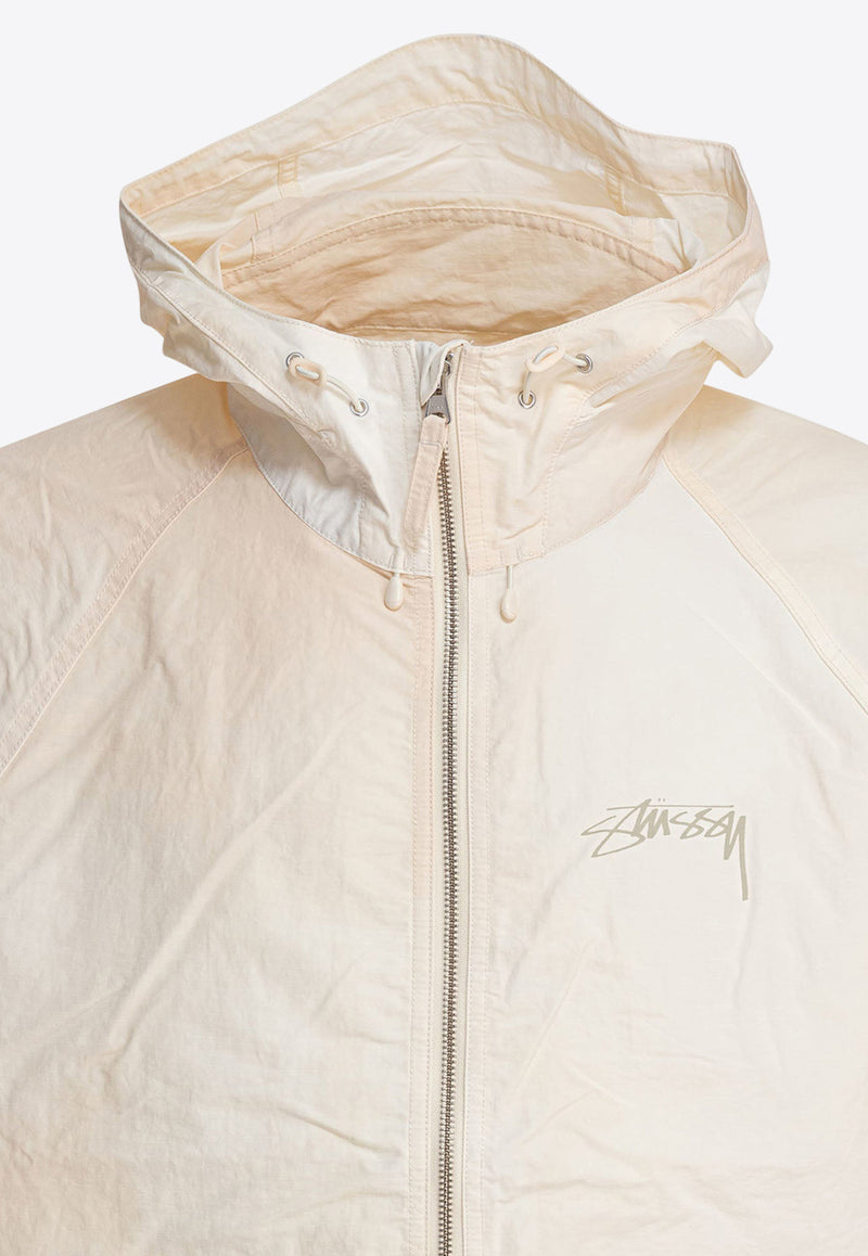 Stüssy Beach Shell Wave Windbreaker Jacket Light Beige 1157451207 BONE_79275