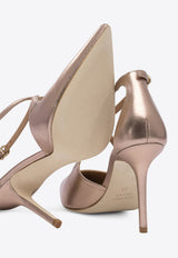 Lella Baldi Venus 95 Metallic Leather Pumps Bronze LE2520NAPPARAME_79447