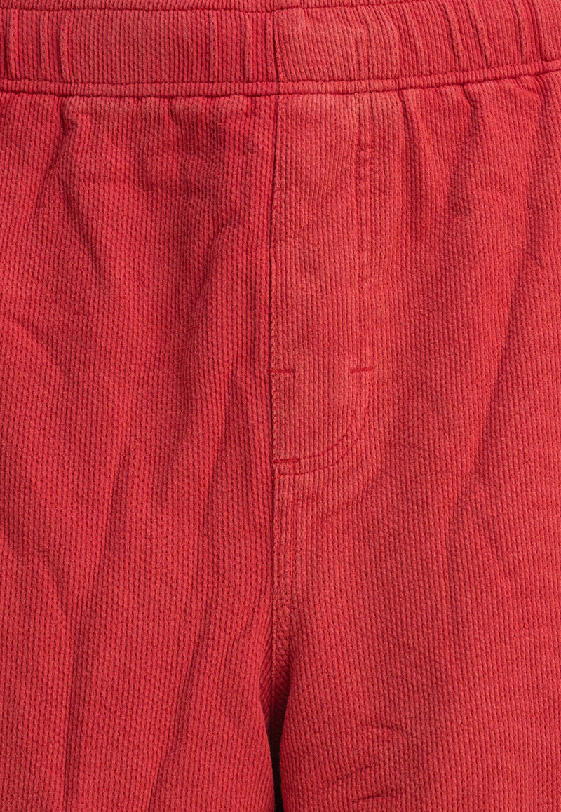 Stüssy Logo Print Track Shorts  Red 1123280601 RED_79475