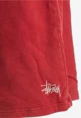 Stüssy Logo Print Track Shorts  Red 1123280601 RED_79475