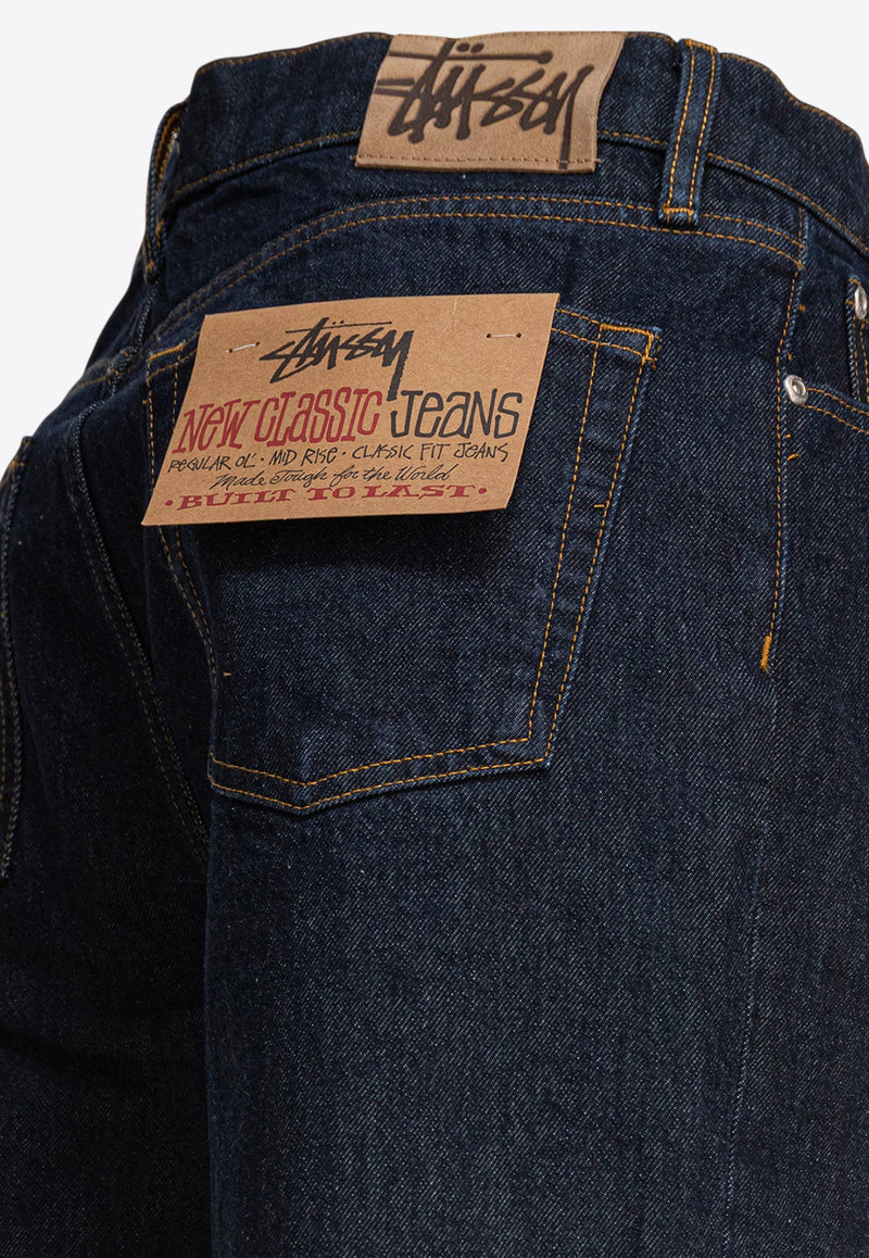 Stüssy Classic Straight-Leg Jeans Blue 1166720737 RINSED INDIGO_79504