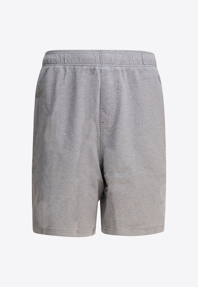 Stüssy Logo Print Track Shorts  Gray 1123280009 GREY HEATHER_79514