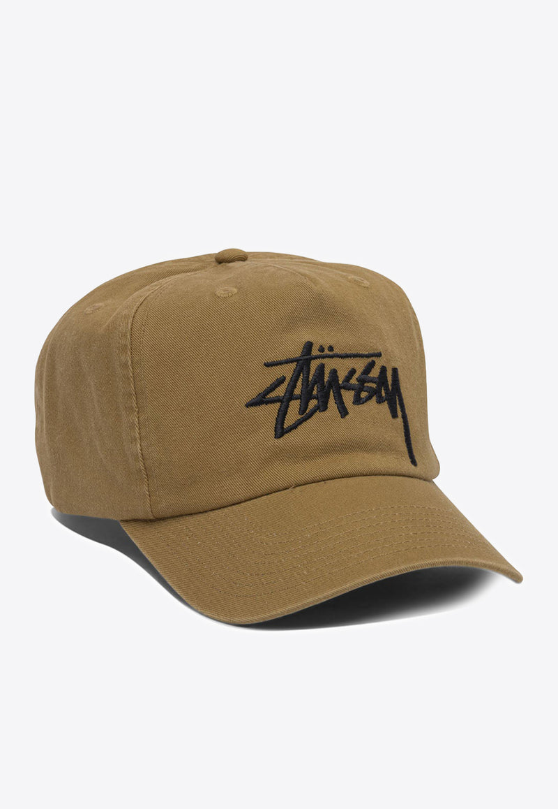 Stüssy Logo Baseball Cap Brown 13111451031 TOBACCO_79516