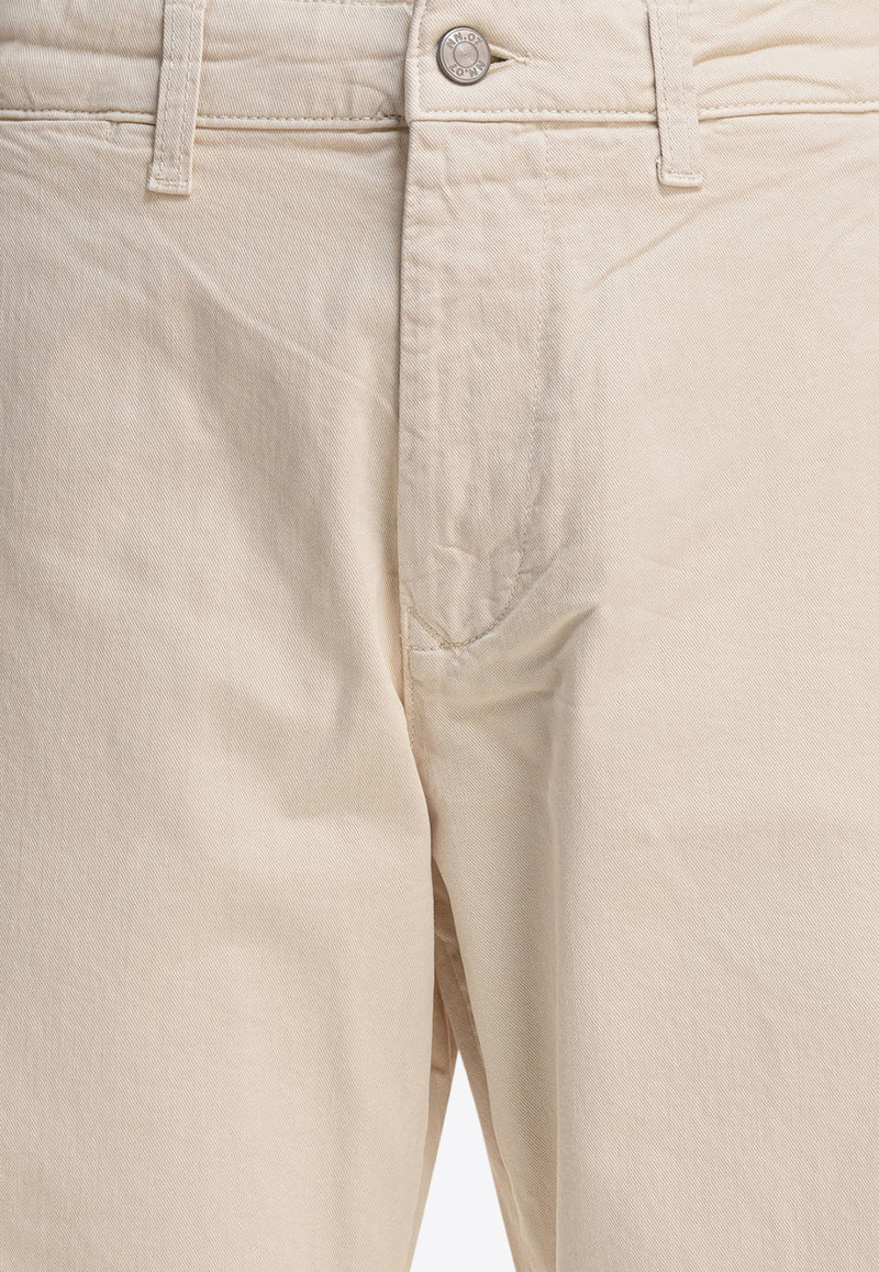 NN.07 Logo-Embroidered Straight-Leg Pants 2521923160ADEN 1923IVORY_79549