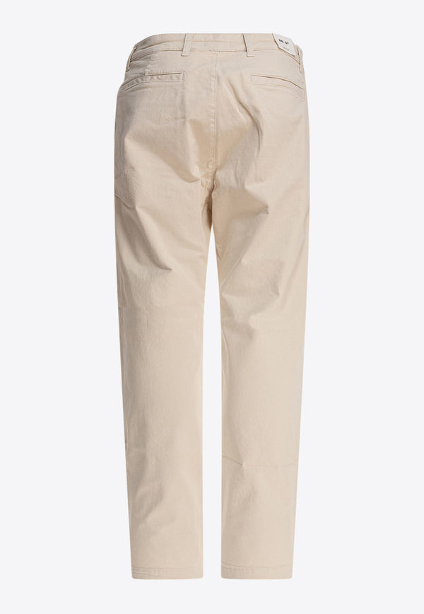 NN.07 Logo-Embroidered Straight-Leg Pants 2521923160ADEN 1923IVORY_79549