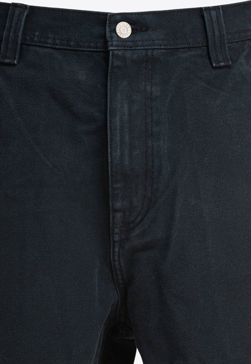 Stüssy Washed Canvas Bermuda Shorts Black 1123270001 BLACK_79556