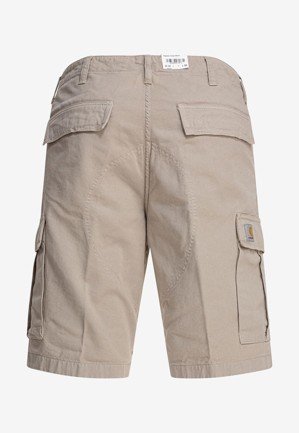 Carhartt Wip Logo Patch Cargo Shorts Beige I0315172LP.GD_79572