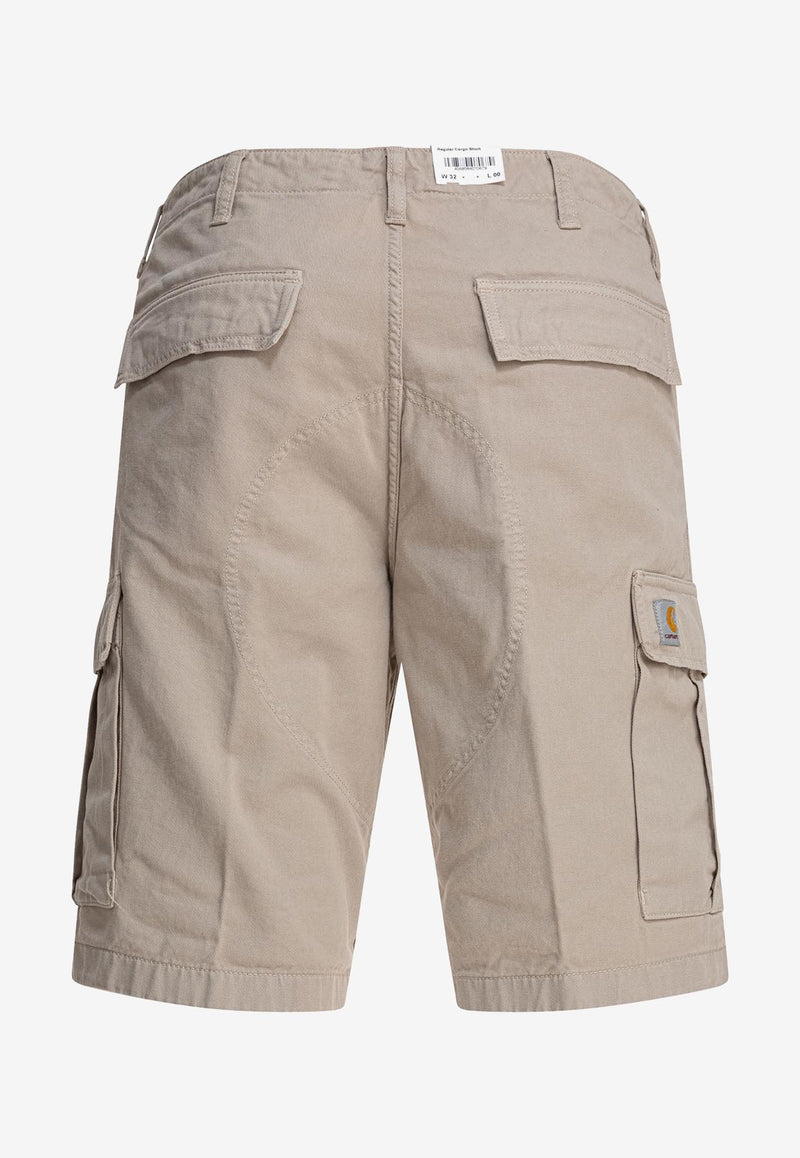 Carhartt Wip Logo Patch Cargo Shorts Beige I0315172LP.GD_79572