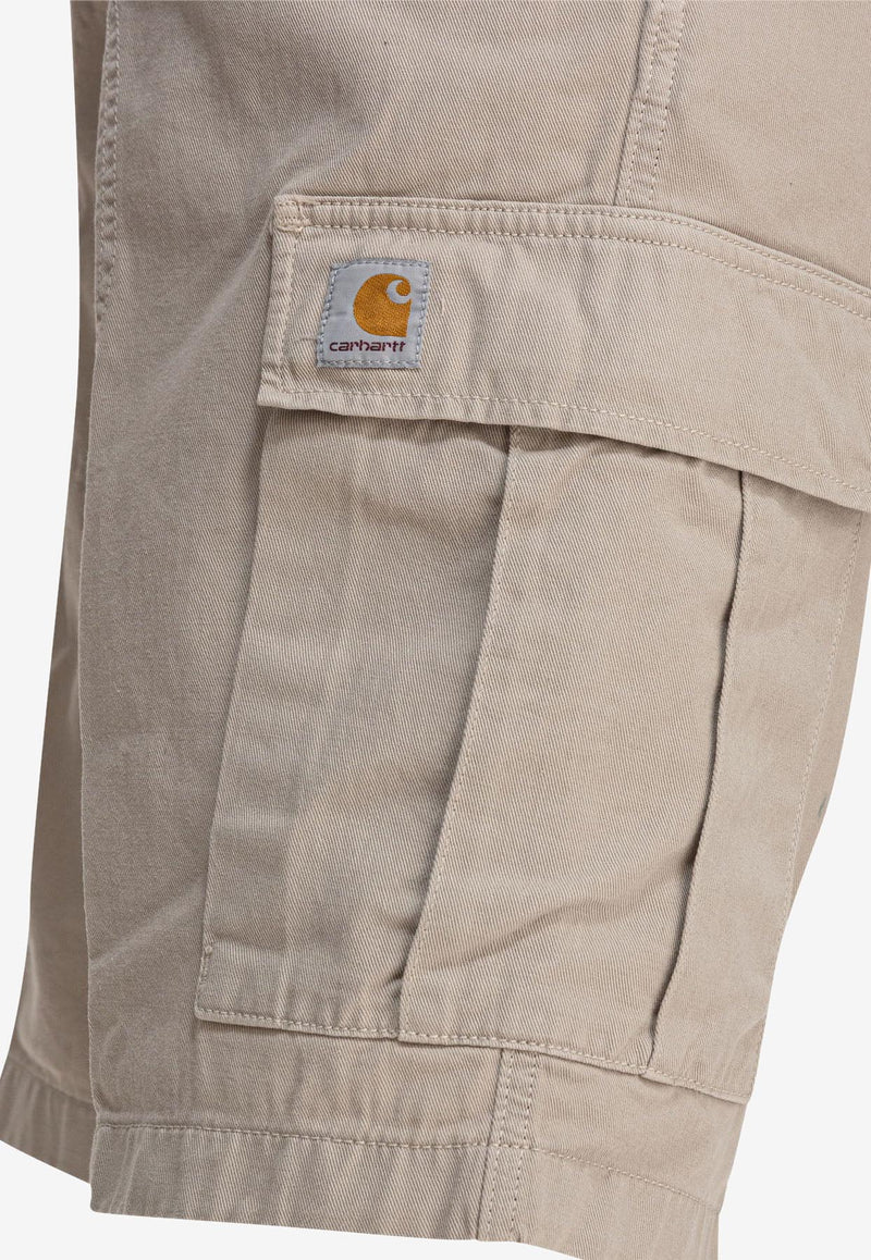 Carhartt Wip Logo Patch Cargo Shorts Beige I0315172LP.GD_79572