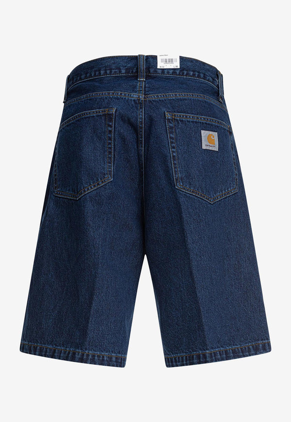 Carhartt Wip Landon Bermuda Denim Shorts Blue I03046901.06_79574