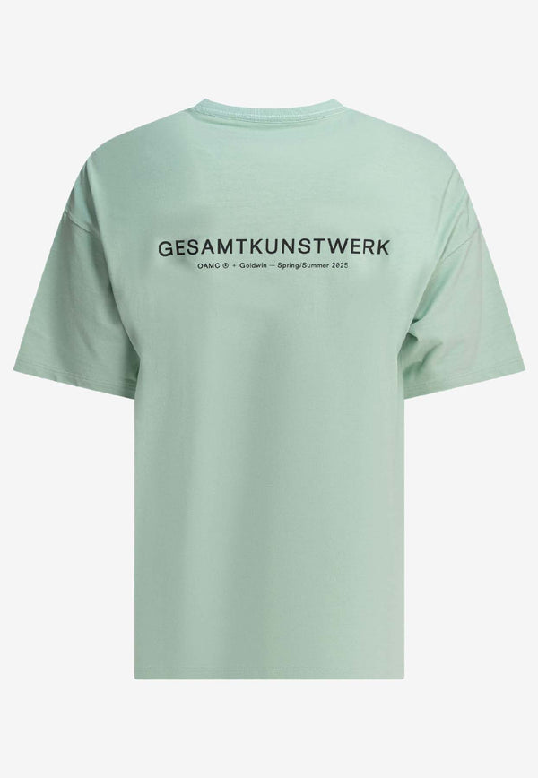 Goldwin OAMC Printed T-shirt Green GL65707MCMINT_79575