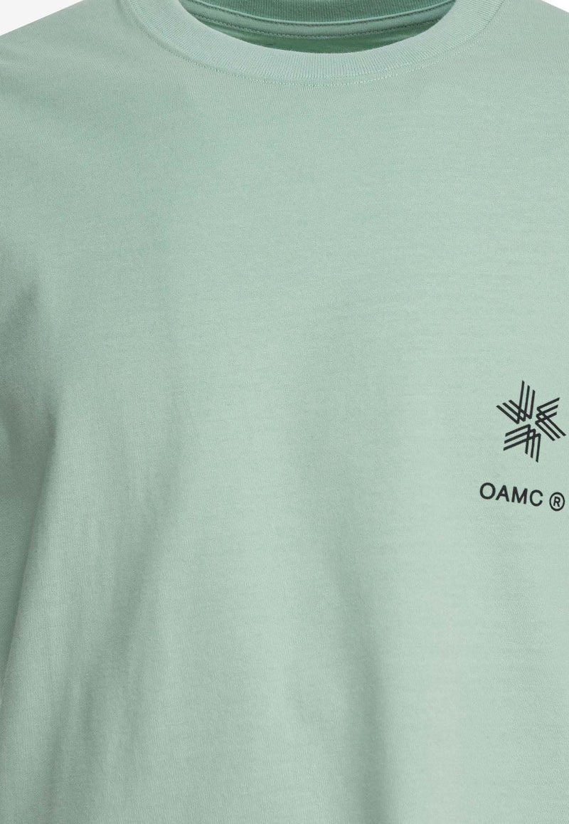 Goldwin OAMC Printed T-shirt Green GL65707MCMINT_79575