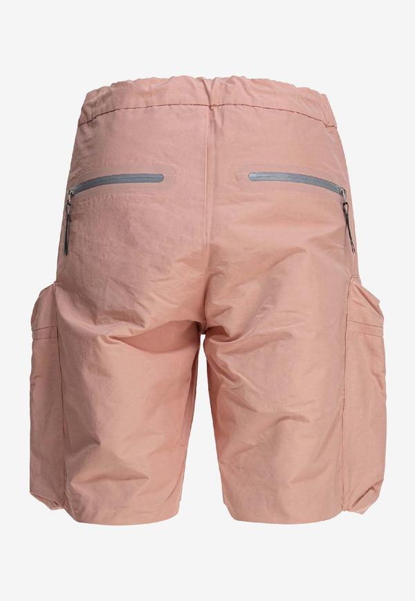 Goldwin Logo Embroidered Cargo Shorts Pink GL75751MCPINK_79587