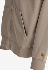 Carhartt Wip Chase Zip-Up Hooded Sweatshirt Beige I0336642Q6.XX_79590