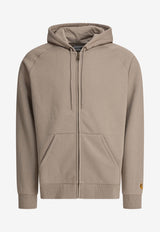 Carhartt Wip Chase Zip-Up Hooded Sweatshirt Beige I0336642Q6.XX_79590