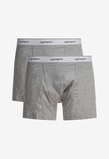 Carhartt Wip Logo Waistband Briefs - Set of 2 Gray I02937514F.XX_79612
