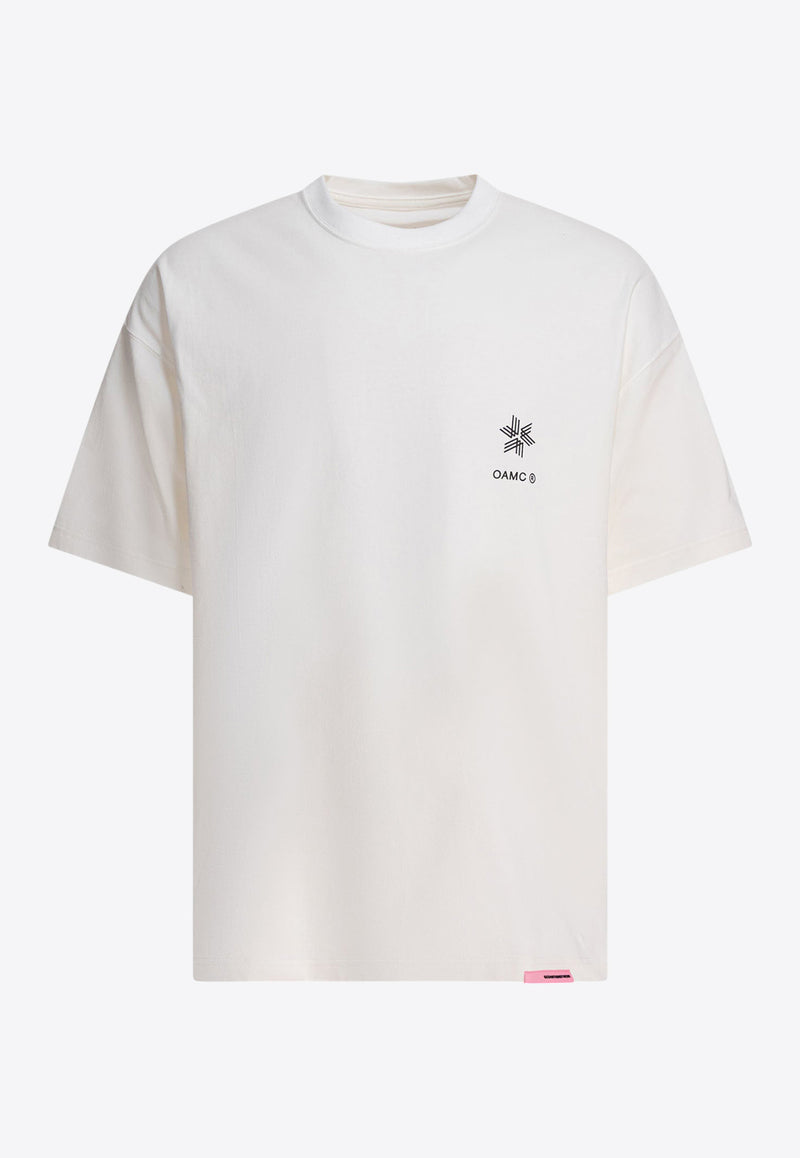 Goldwin Logo-Printed Crewneck T-shirt GL65707MCOFF WHITE_79686