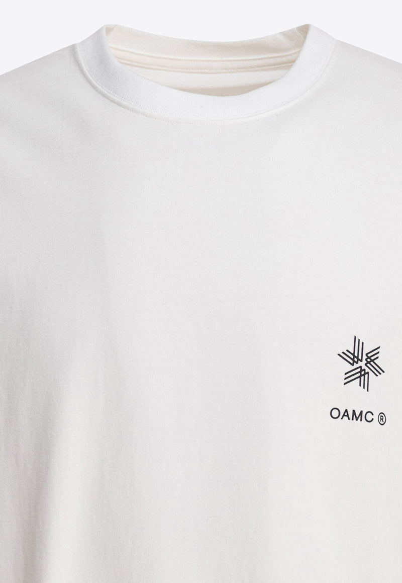 Goldwin Logo-Printed Crewneck T-shirt GL65707MCOFF WHITE_79686