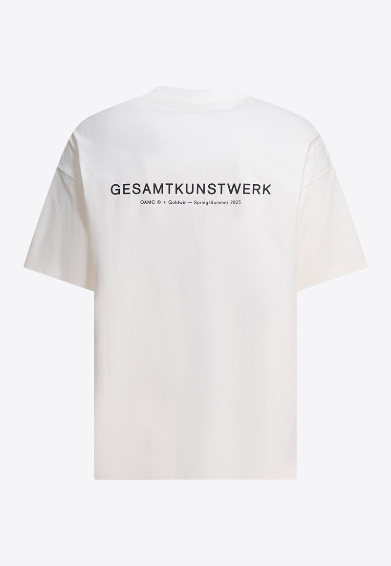 Goldwin Logo-Printed Crewneck T-shirt GL65707MCOFF WHITE_79686