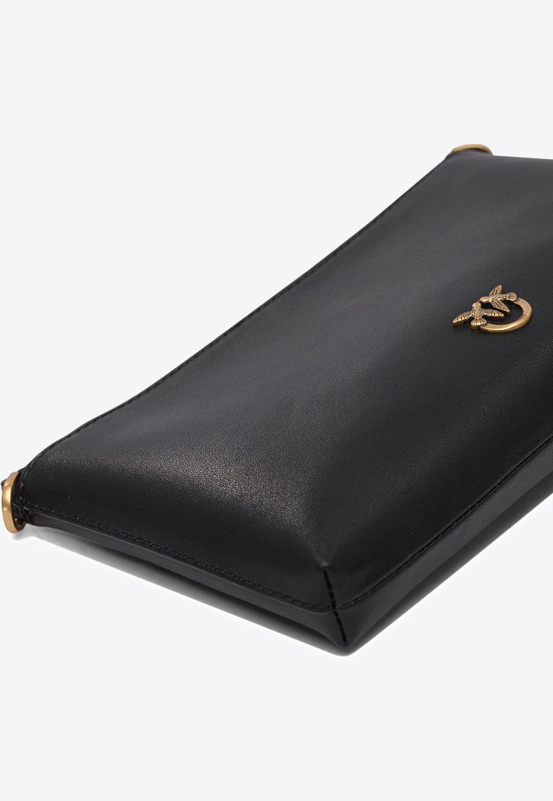 PINKO Mini Flat Clutch Bag Black 104277A0F1Z99Q_79696