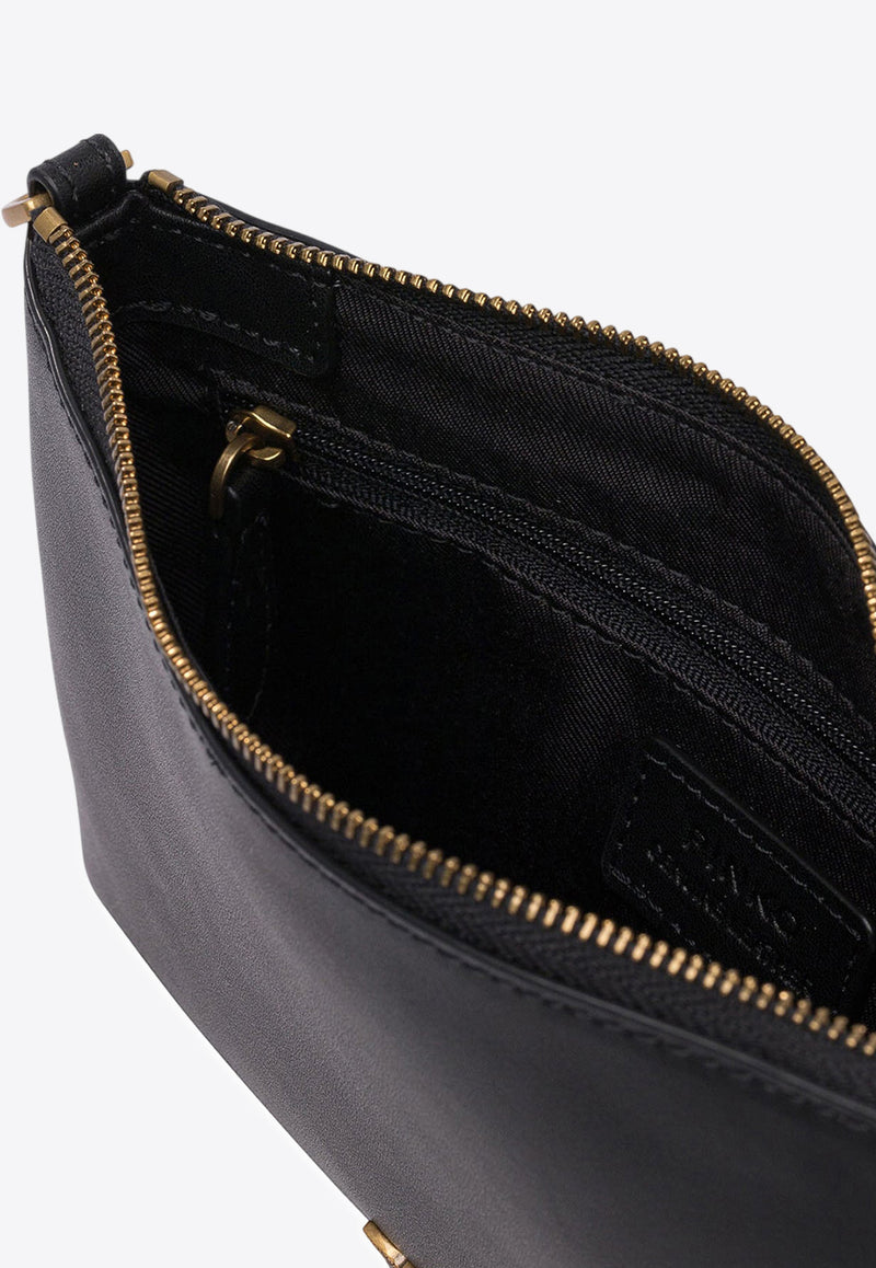 PINKO Mini Flat Clutch Bag Black 104277A0F1Z99Q_79696