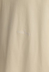 Stone Island Logo Embroidered Jersey T-shirt Cream 2100038S0175V0093_79697
