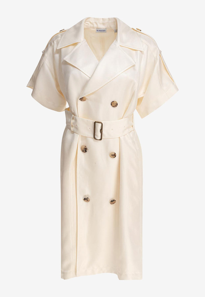 Burberry Belted Trench Midi Dress Beige 8106218_79766