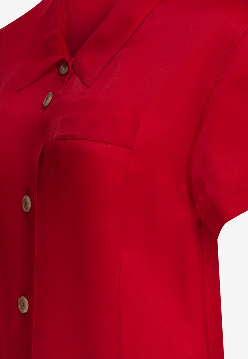 Khaite Effy Silk Midi Dress Raspberry 54963002625_79709