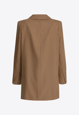 Max Mara Kitten Single-Breasted Wool Blazer Camel 2511041403600KITTEN007_79739