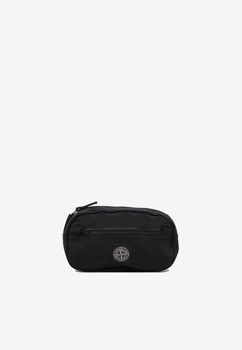 Stone Island Junior Boys Logo Embossed Belt Bag Black 9200001S0064V0029_79800