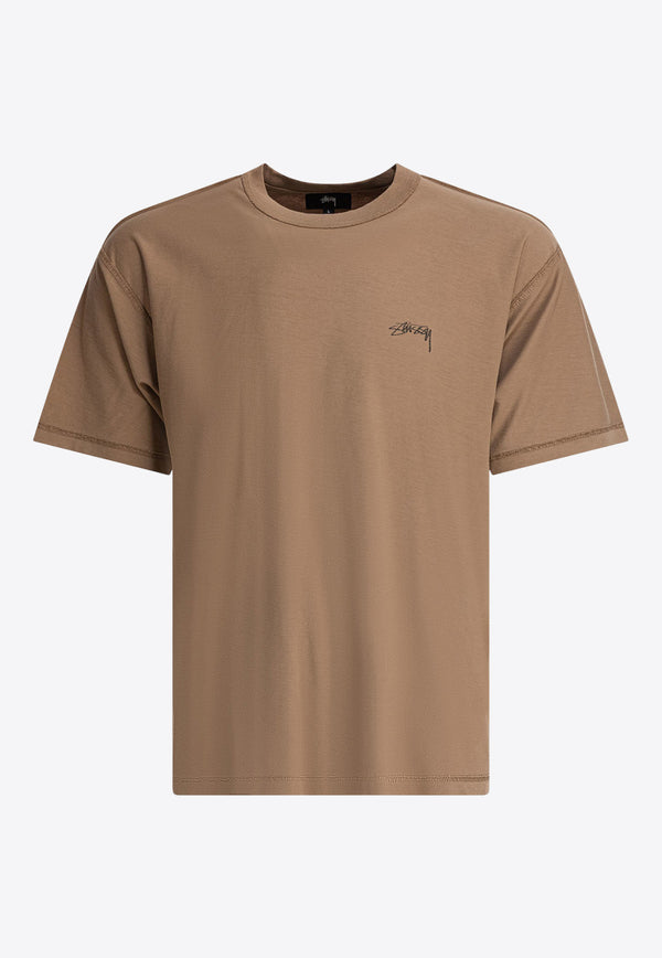 Stüssy Lazy Logo T-shirt Brown 11402832723 UMBER_79734
