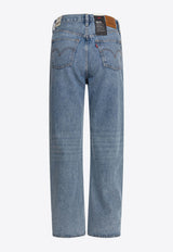 Ribcage Wide-Leg Jeans with Logo-Patch