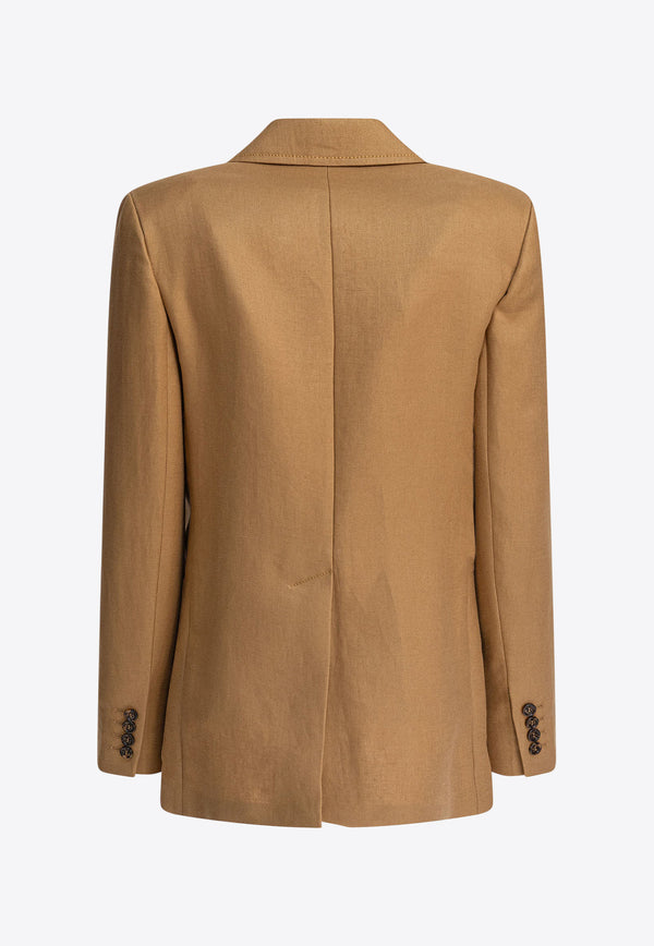 Max Mara Guglia Linen Single-Breasted Blazer 2511041072600GUGLIA017_79810