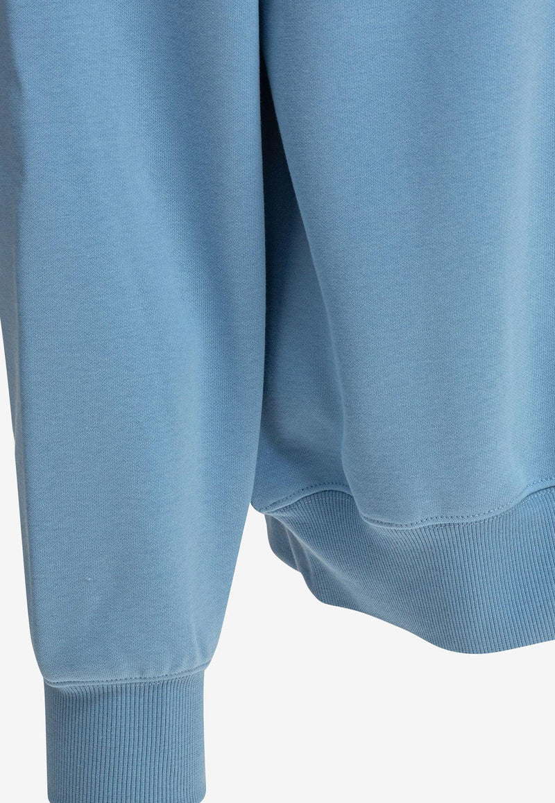 Carhartt Wip Logo Embroidered Crewneck Sweatshirt Light Blue I0305462QK.XX_80009