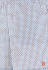 Alexander McQueen Embroidered Skull Swim Shorts Light Blue 5499804419Q4963_79957