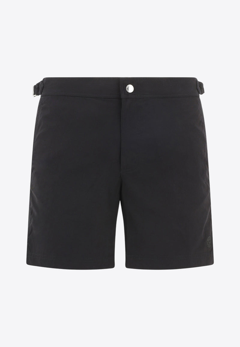 Alexander McQueen Logo Swim Shorts Black 6483464419Q1000_79967