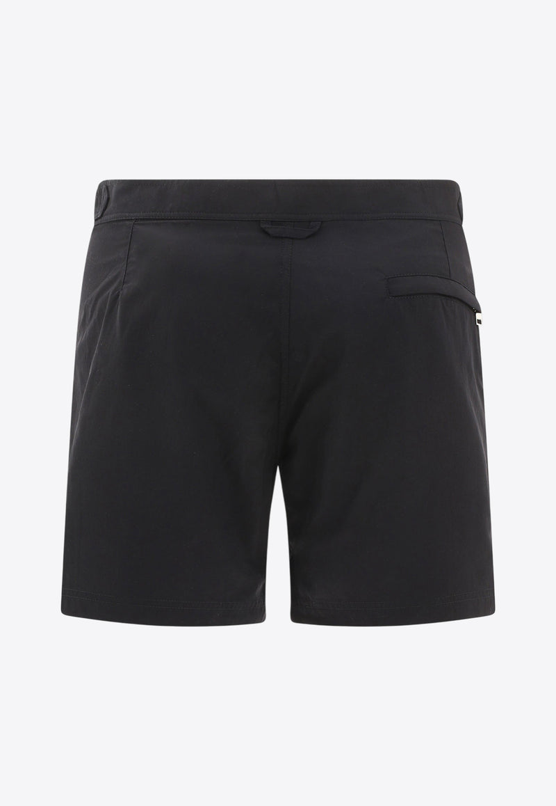 Alexander McQueen Logo Swim Shorts Black 6483464419Q1000_79967