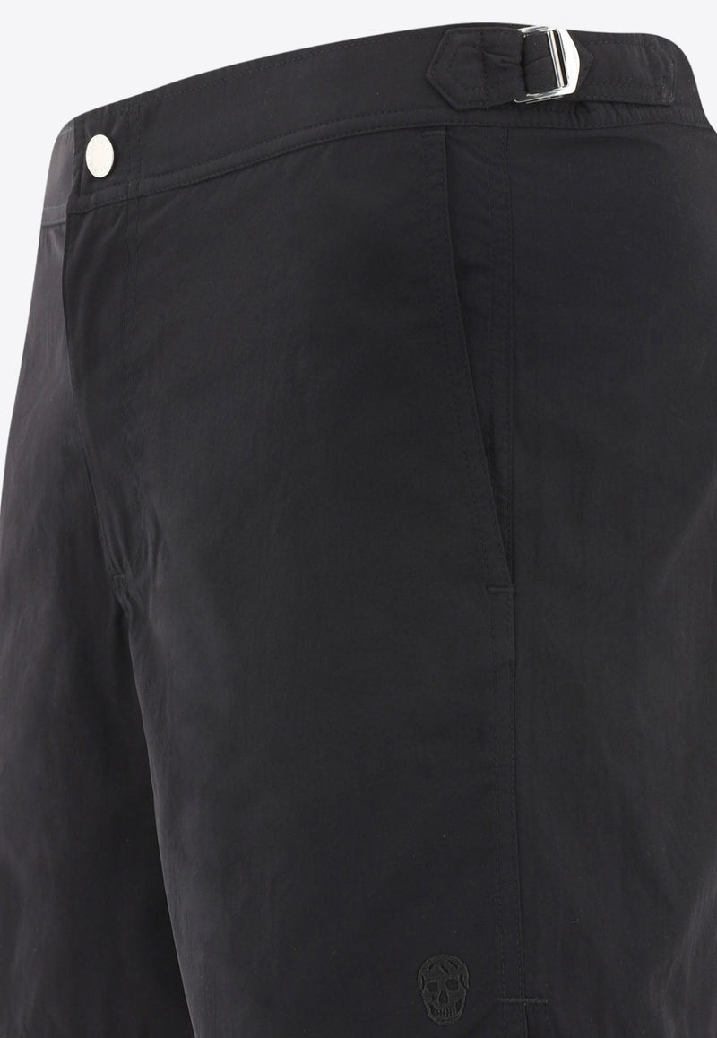 Alexander McQueen Logo Swim Shorts Black 6483464419Q1000_79967
