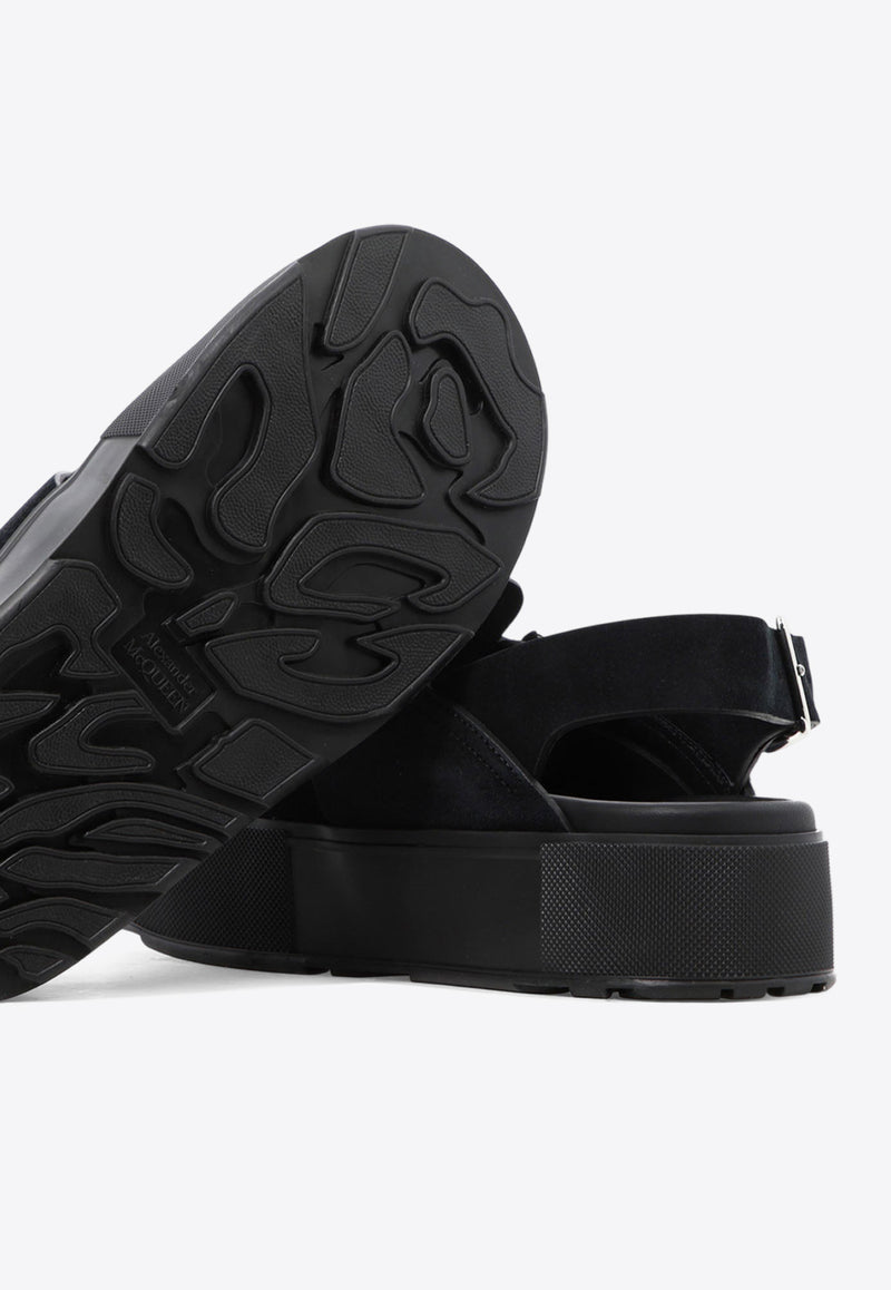 Alexander McQueen Mount Slick Sandals Black 735803WHXK51081_79905