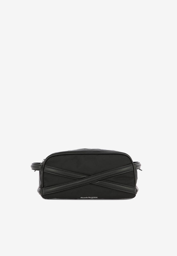 Alexander McQueen Harness Toiletry Bag Black 7478561AALD1000_79944