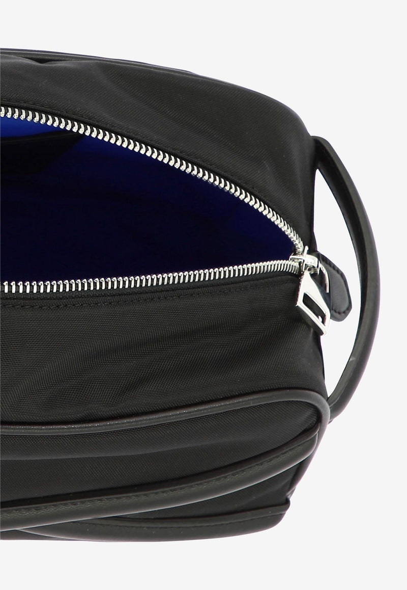 Alexander McQueen Harness Toiletry Bag Black 7478561AALD1000_79944