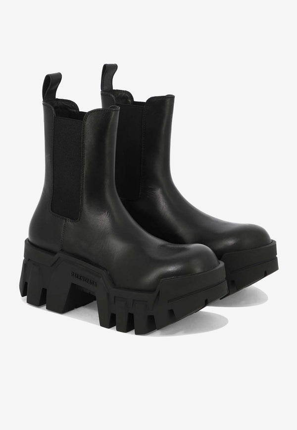 Balenciaga Bulldozer 40 Leather Chelsea Boots Black 693963WBCQ01000_79876