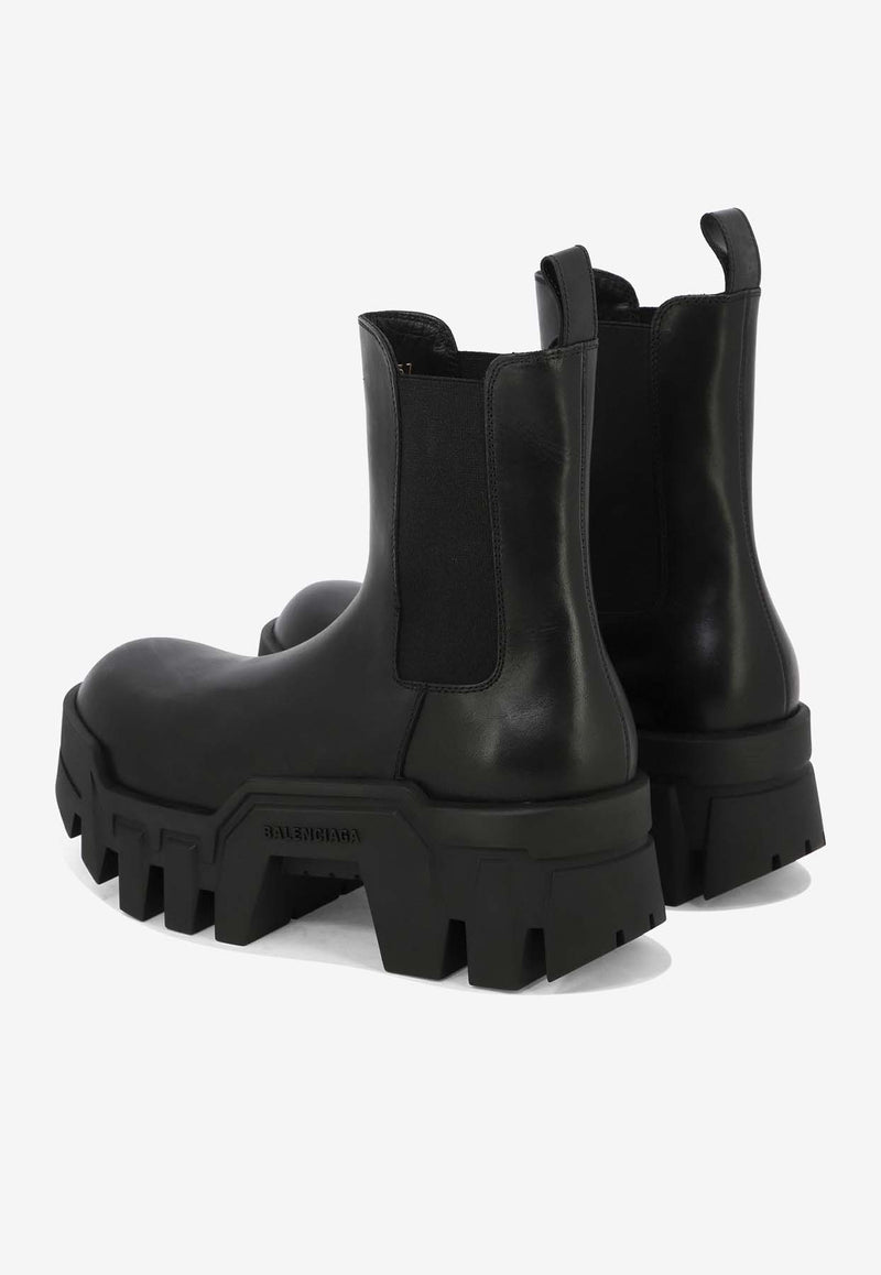 Balenciaga Bulldozer 40 Leather Chelsea Boots Black 693963WBCQ01000_79876