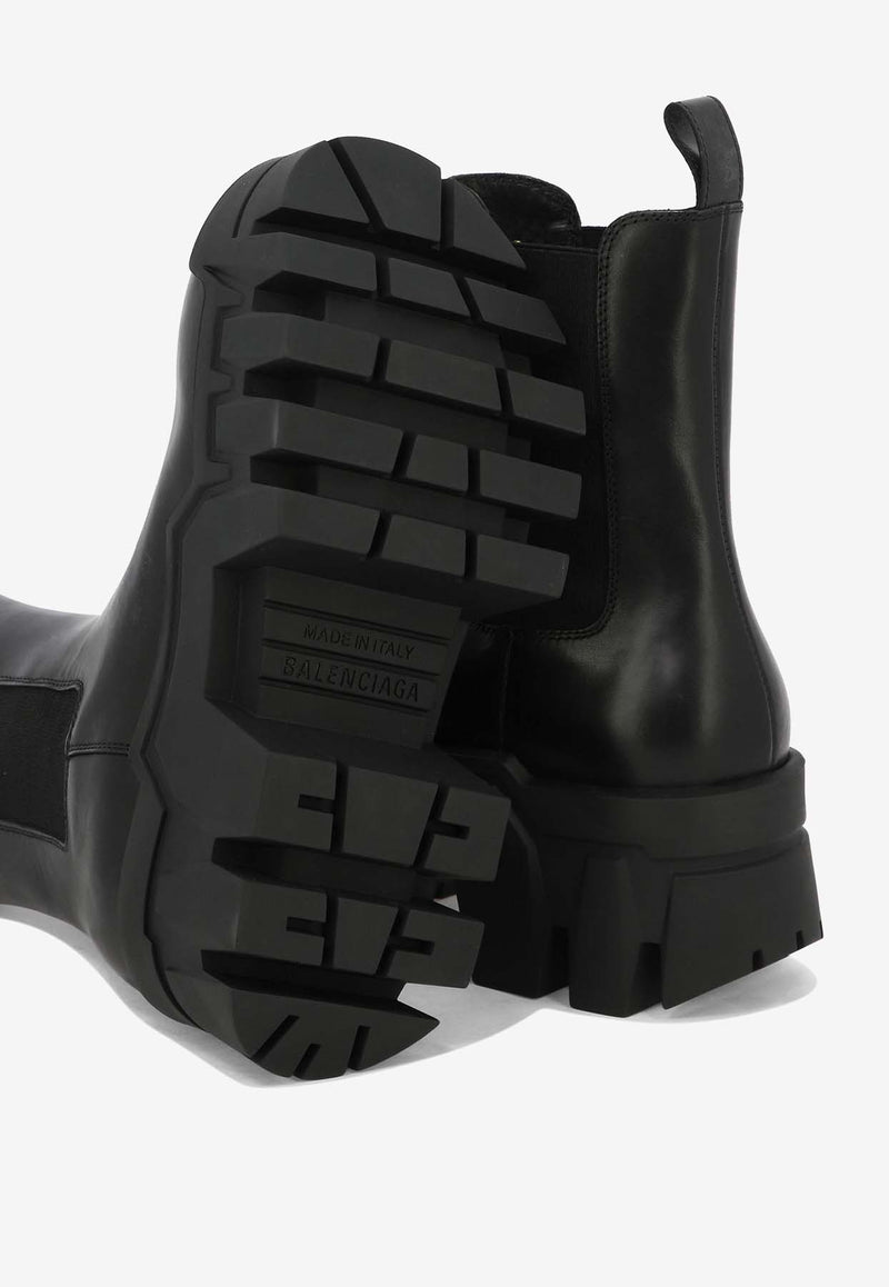 Balenciaga Bulldozer 40 Leather Chelsea Boots Black 693963WBCQ01000_79876