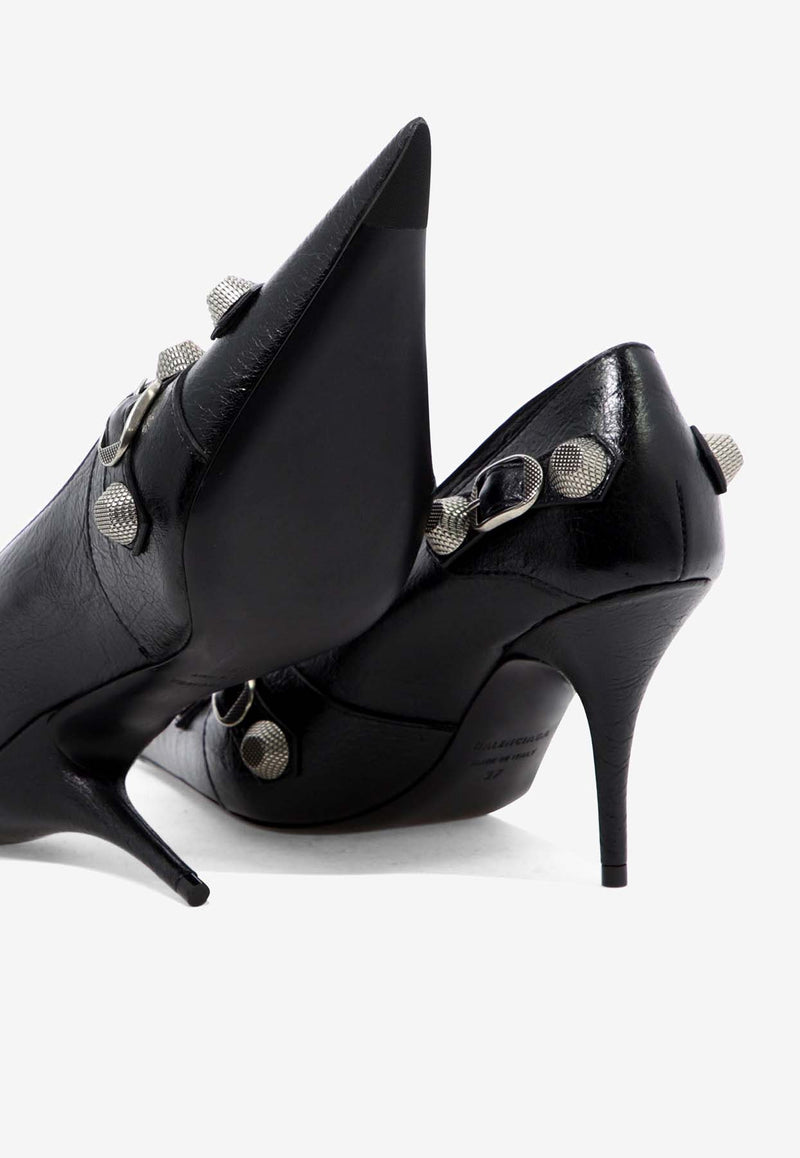 Balenciaga Cagole 90 Nappa Leather Pumps Black 714252WAD4E1081_79931