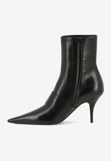 Balenciaga Knife 80 Leather Ankle Boots Black 762297WBCW21081_79927