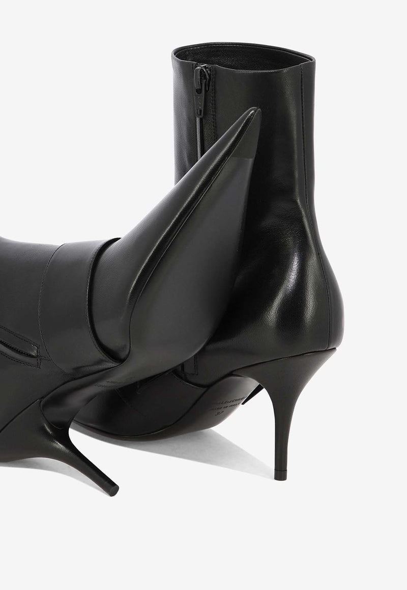 Balenciaga Knife 80 Leather Ankle Boots Black 762297WBCW21081_79927