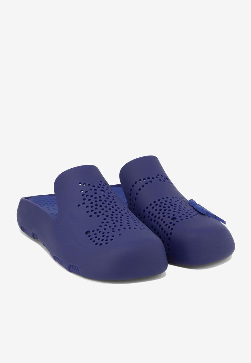 Burberry Stingray Rubber Clogs Blue 8085695_79914