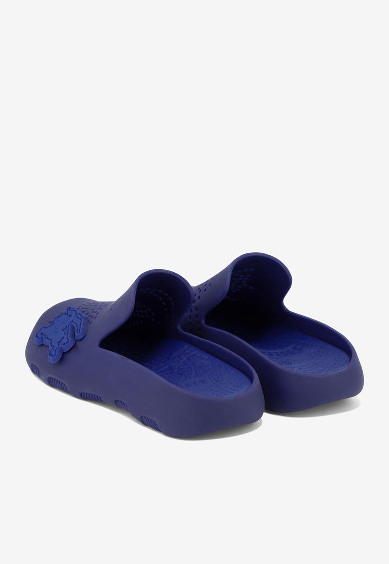 Burberry Stingray Rubber Clogs Blue 8085695_79914