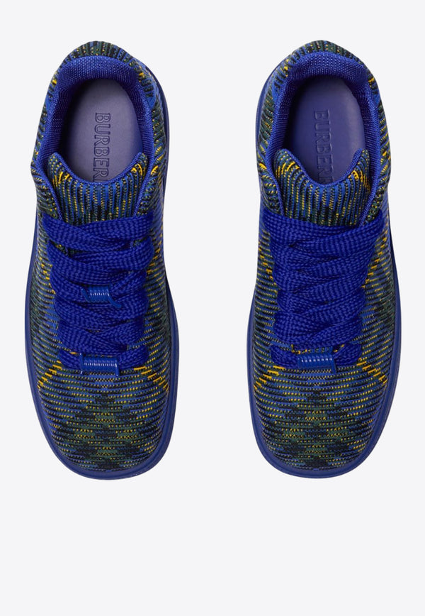 Burberry Checked Low-Top Sneakers Blue 8088827_79956